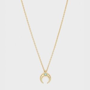 Gorjana Cayne Crescent Charm Pendant Necklace